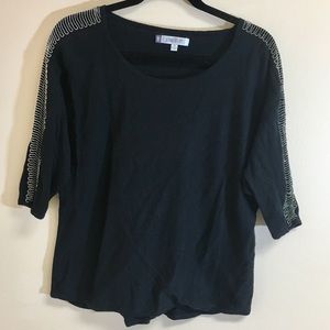 Jennifer Lopez Black Sweater with Arm Deta…